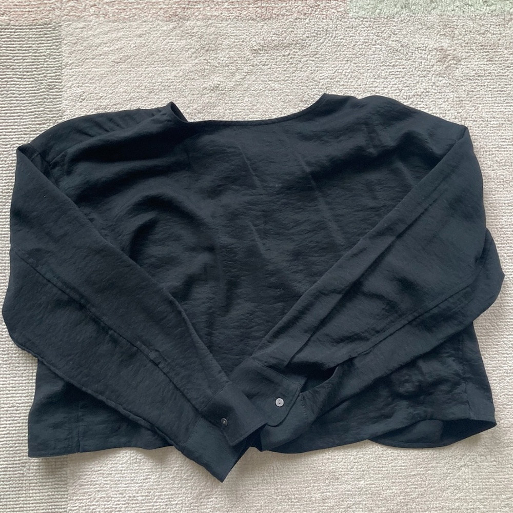 Madewell Black Tulip Back Top